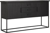 Dresser Beam No.2, 2 doors, 3 drawers BLACK