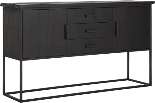 Dresser Beam No.2, 2 doors, 3 drawers BLACK
