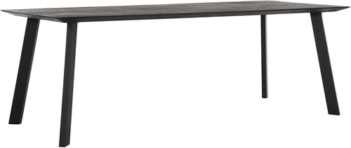 DTP Home Timeless Black dining table Shape 225 cm
