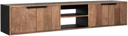 Hanging TV stand Cosmo No.1 large, 4 doors, 2 open racks