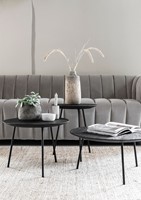 Coffee tables Jupiter black + Sofa Elegant_Sfeer