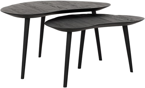 HI 301181 Coffee table Organus BLACK, set of 2_1
