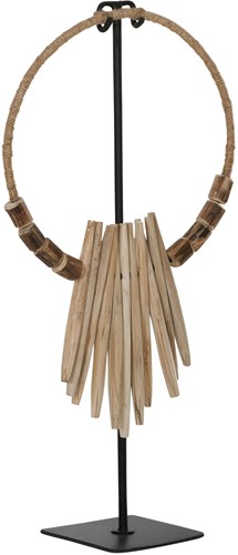 MUST Living Decorative wooden necklace on a stand