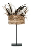 ML 980080 Balinese hat with shell and feather_1