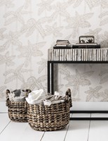 ML 890405 MUST Living round basket waterhyacinth-ML 460772 Stick