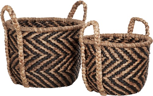 Basket MUST Living round XL, set of 2