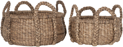 Basket Colony round LOW, set of 2