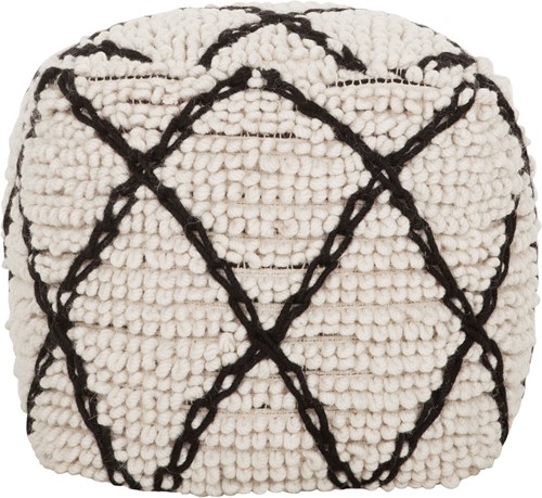 ML 927001 Pouf Princess Ivory Black