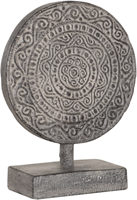 ML 980007 Decorative Circle on stand Old White set of 2