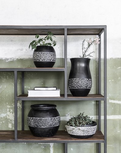 Vase Tribal small, medium, large + bowl Tribal