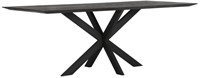 DTP Home Timeless Black dining table Curves 210 cm