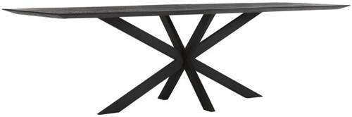 DTP Home Timeless Black dining table Curves 260 cm
