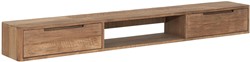 Hanging TV stand Bliss No.1 large, 2 drawers, open rack