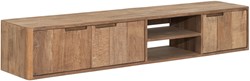 Hanging TV stand Bliss No.2 medium, 3 doors, 2 open racks