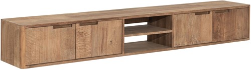 Hanging TV stand Bliss No.2 large, 4 doors, 2 open racks