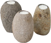 MUST Living candle holder Riverstone high