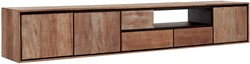 Hanging TV stand Metropole extra large, 3 doors, 3 drawers, open rack