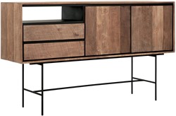 Dresser Metropole medium, 2 doors, 2 drawers, open rack