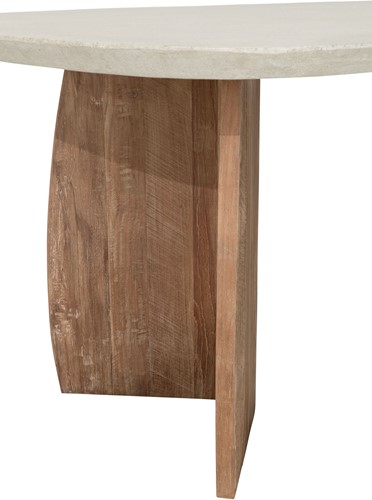 NO 912046 Nova dining table travertin / NO 912047 Nova dining table travertin_detail1