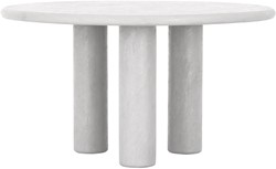 Dining table Clio round 140 CHALK