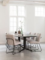 Dining table Soho MORTEX - ML 750052 Side chair Zola_Sfeer