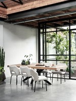 MA 940243 Lincoln dining table-ML 749515 Bloom side chair