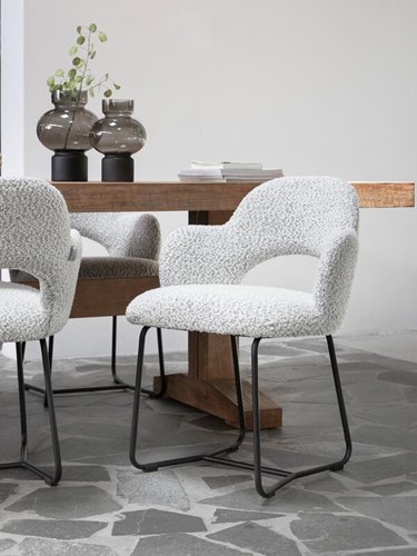 ML 749414 Vista arm chair Boucle light grey