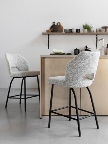 ML 749624 Bloom counter chair boucle light grey