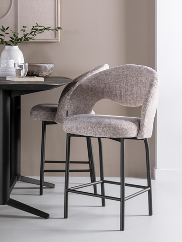 ML 749822 Arca counter chair glossy sand_sfeer