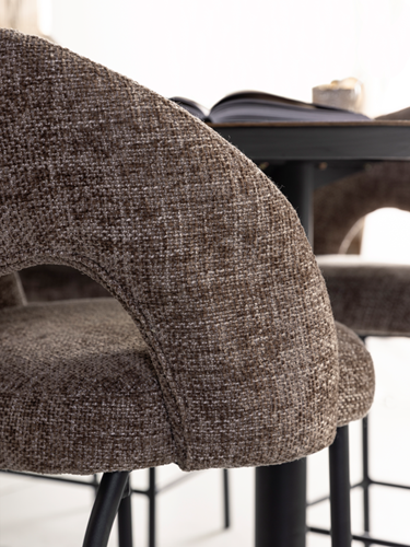 ML 749824 Arca counter chair glossy brown_detail2