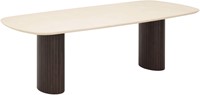 DTP Home Maroon dining table danish oval 240 cm