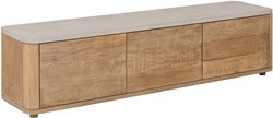 TV stand Nova Travertin medium, 3 flap panels