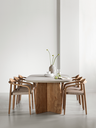 NO 912046 Nova dining table - ML 260802 Santiago dining chair_sf1