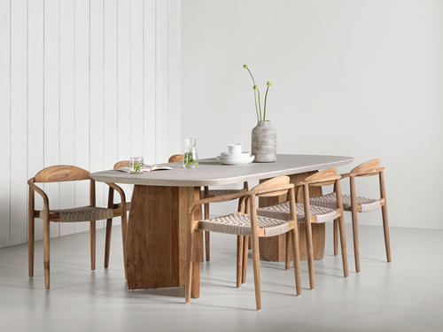 NO 912046 Nova dining table - ML 260802 Santiago dining chair_sf4